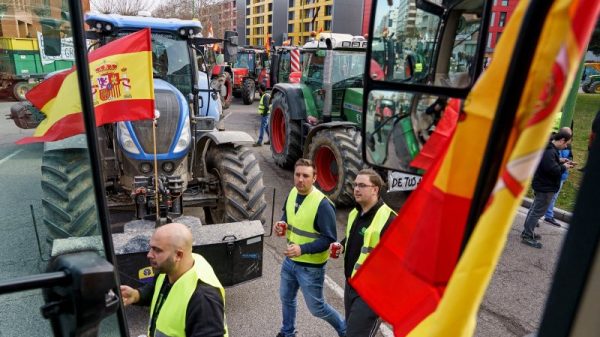 В Испании на протестах фермеров задержано 40 человек